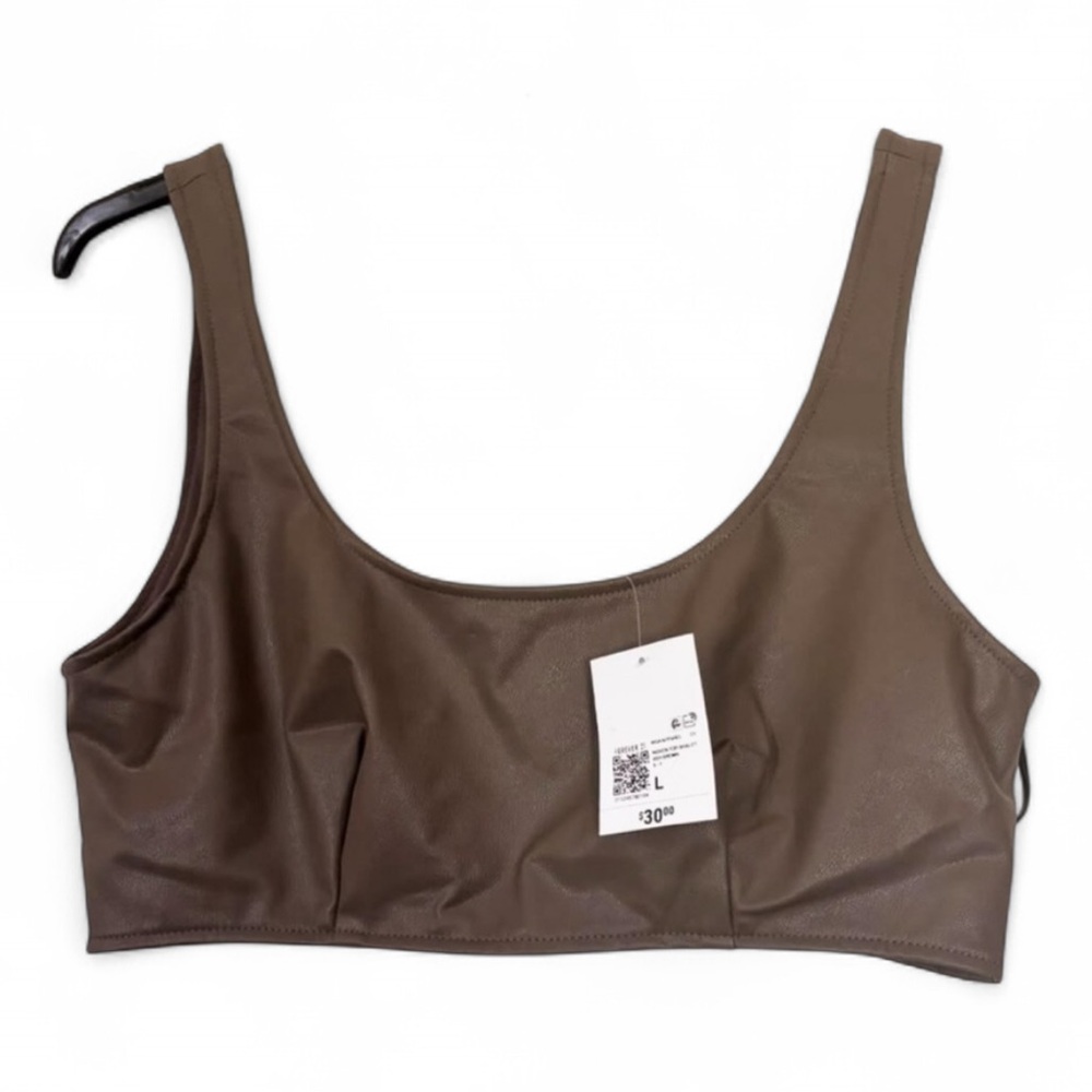Brown Women's Crop Top